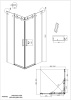 Душевой уголок Grossman Classic 300.K33.04.9090.10.00 90х90 стекло прозрачное профиль хром без поддона